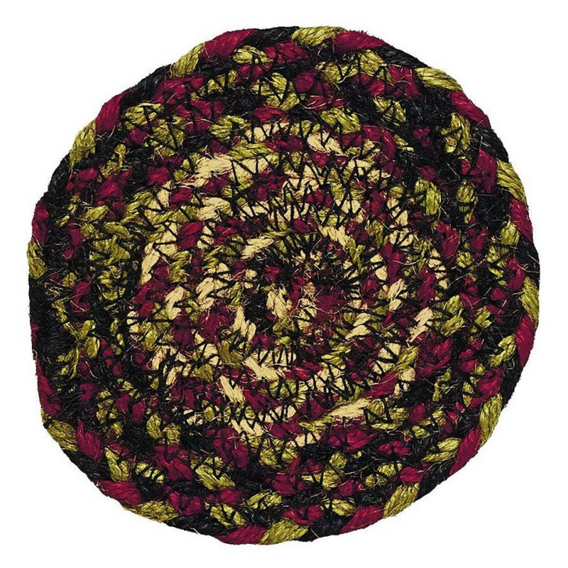 Tapis Fredrikk, Noir / rouge / beige / vert