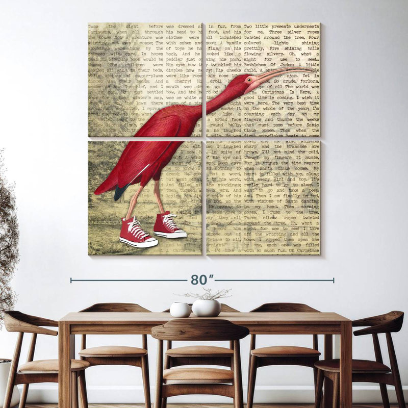Ketti Bird Shoes I, 74" H x 74" W
