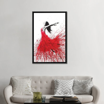 « rose danse », impression sur toile