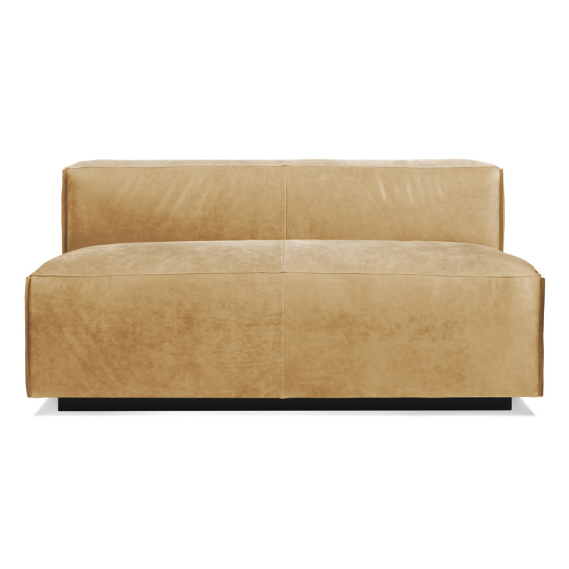 Cleon Loveseat, Camel Genuine Leather