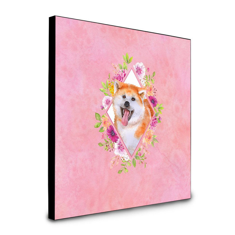 Panneau mural Dollman Flowers, Rose, Akita orange