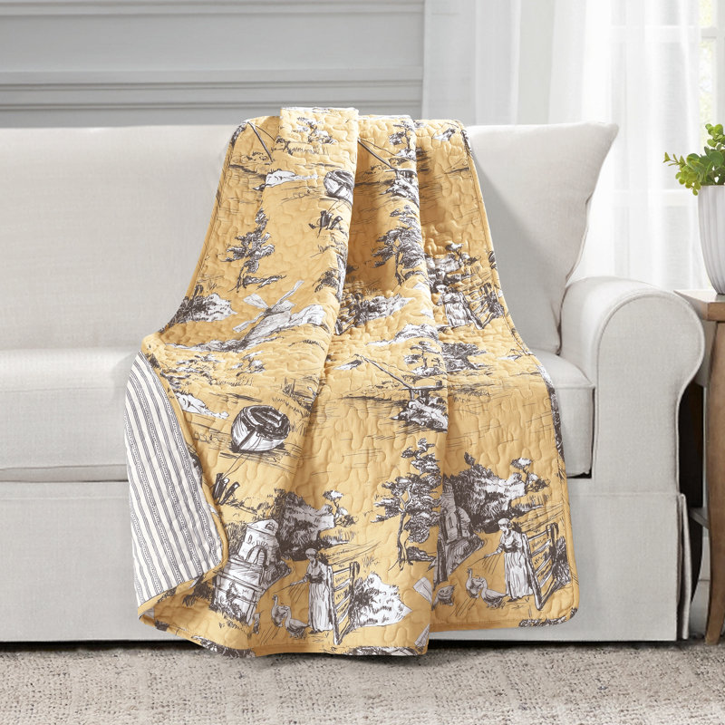 Jeté en coton réversible Lush Decor
