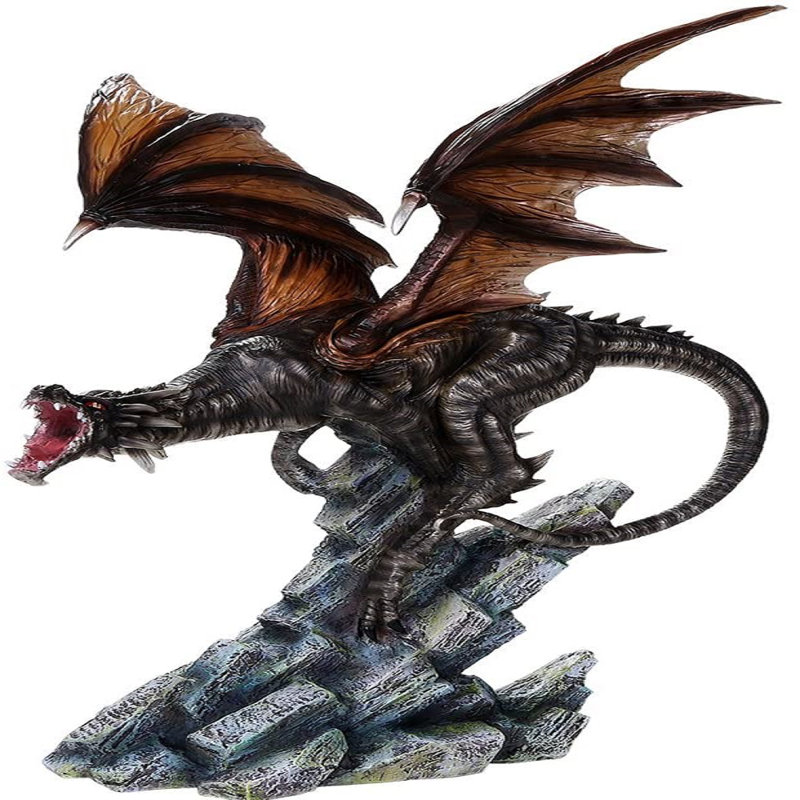 Figurine dragon terre féroce protecteur élémentaire