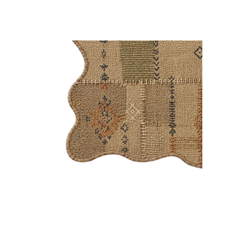 Tapis gris tissé Mosso, 3'3" x 6'7"