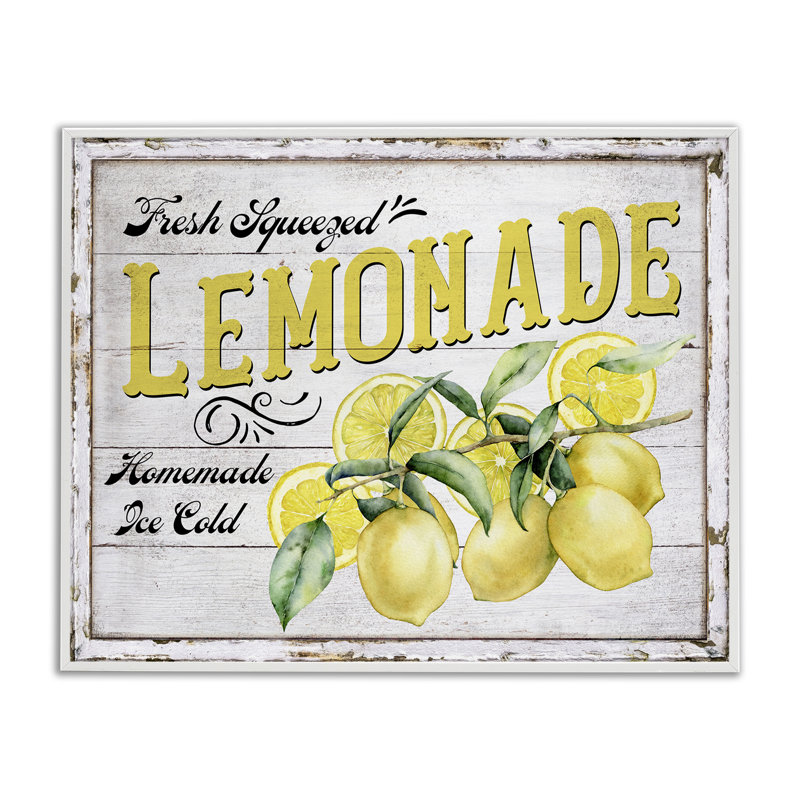  «Fresh Squeezed Lemonade», estampe numérique par Creatif Belle, H 16 po x l 20 po