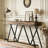 Farmhouse Console Table Sofa Table Wood Entryway Table-1670972591