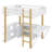  Full Loft Bed with Bookcase by FINEAK