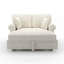 Canapé-lit en chenille avec coussin amovible-1171106372