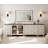 Scarlett Large TV Stand For 85 Inch TV, LED TV Console Table For 85 Inch TV, Entertainment Center With Charging Station&Glass Door, Kitchen Sideboard Buffet Cabinet For Dining Room-1950010993