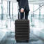 20"/24"/28" 3 Pcs/Set In ABS Spinner Wheel Luggage, Matching Colour , With Combination Lock (Black)