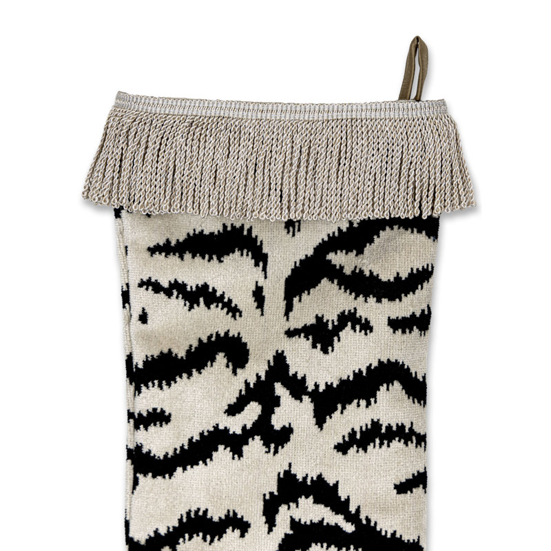 Tigre Stocking / Trim, Off White/Black