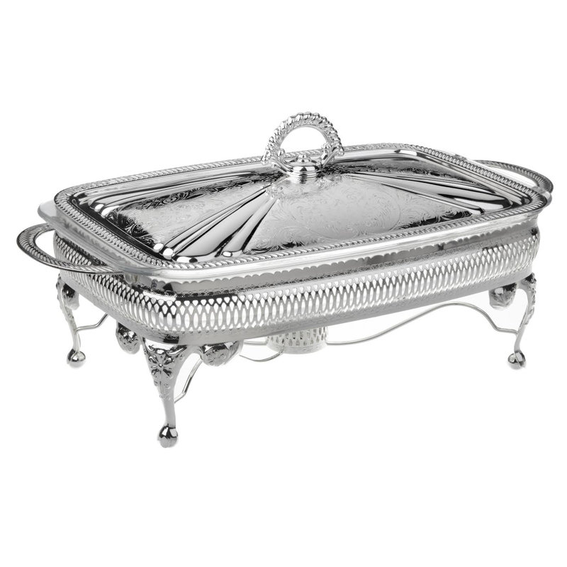Cocotte simple Queen Anne avec couvercle / réchaud