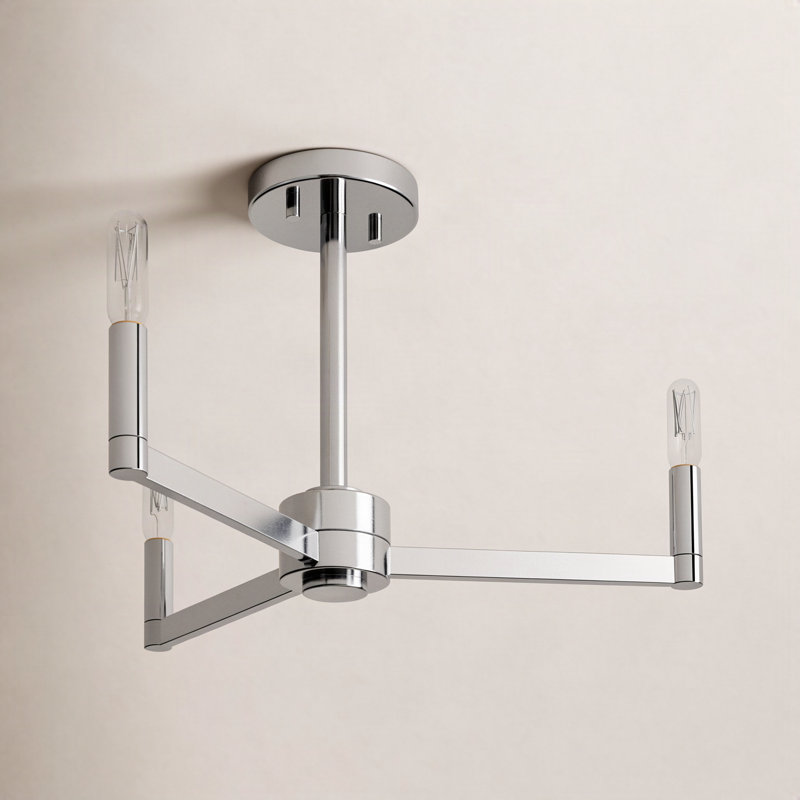 Patoma Semi Flush Mount, Chrome