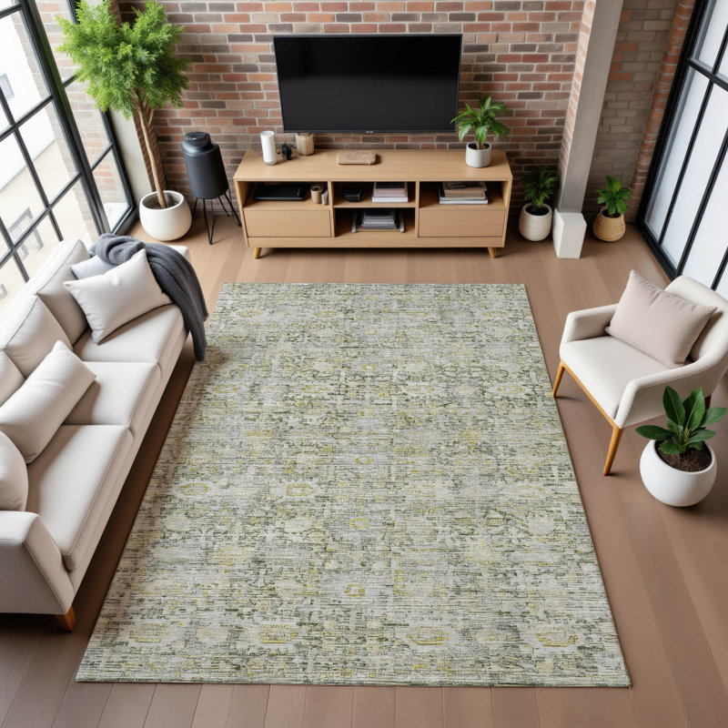 Premium Machine Washable Verlin AMF1774 Modern Rug, Rectangle 10' x 14'