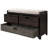 Storage Bench With Removable Basket And 2 Drawers, Assembled Shoe Bench