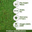 Emerald 40Mm Artificial Grass, Realistic Artifical Grass, Plush Fake Grass-9M(29'5") X 2M(6'6")-18M2