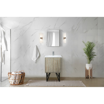20 po Meuble-lavabo rustique, comptoir en marbre, robinet, miroir 18 - Durabilité à long terme avec résistance aux rayures et aux taches