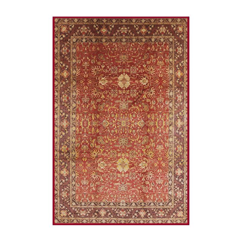 Tapis oriental rouge / brun Odinkar, Rectangle 2 pi x 4 pi
