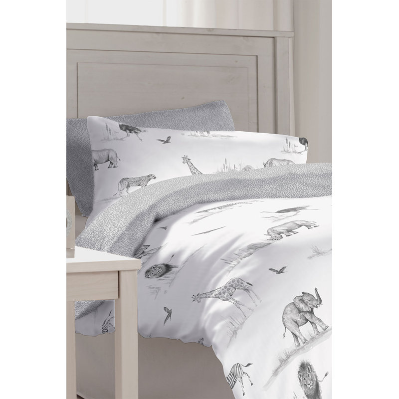 Wildlife Duvet Cover Set with Pillowcases Included, Double - 2 Standard Pillowcases