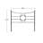 31.5'' H x 36'' W Graphite Metal Fencing Kits