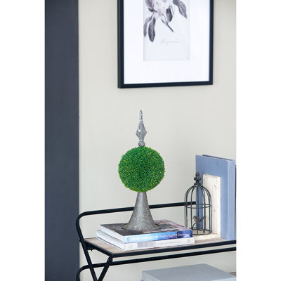 7 x 7 x 17 po en faux métal, décoration intérieure moderne pour le salon, le vestibule, le bureau, le bureau séduisant, le vestibule