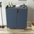 2 Doors Home Wine Bar Cabinet With Wine Rack & Adjustable Storage Shelf, Modern Sideboard With Soft-Closing Hinge, Dinning Room Buffet Cabinet, Liquor Cabinet Kitchen, Living Room Coffee Cart Blue-1480855170
