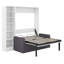 Lit escamotable Verlina avec canapé et tablettes-1229199933-1152516057