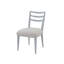 Table de salle à manger ronde extensible avec 4 chaises à échelle, une porte en verre et une vitrine