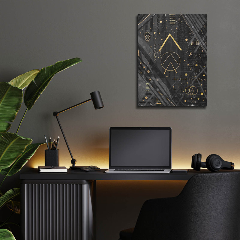  Art mural en verre «Direction» par Lori Arbel, 12 po x 16 po