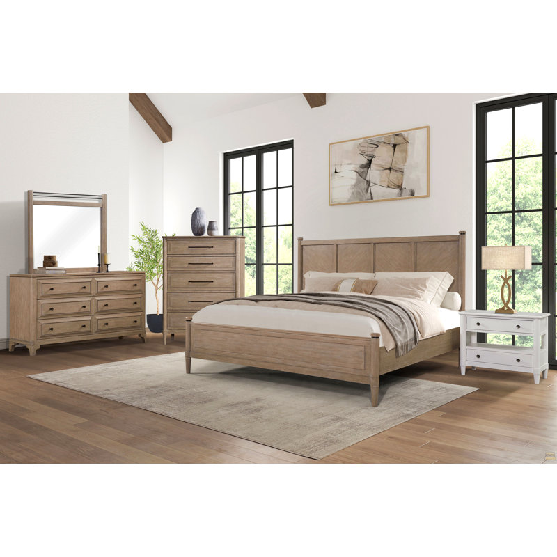 Commode 5 tiroirs finition sable