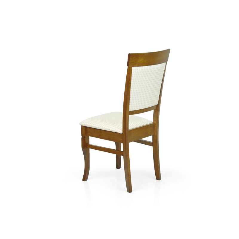 Chaise de salle à manger Charron, Beige, Bois brun