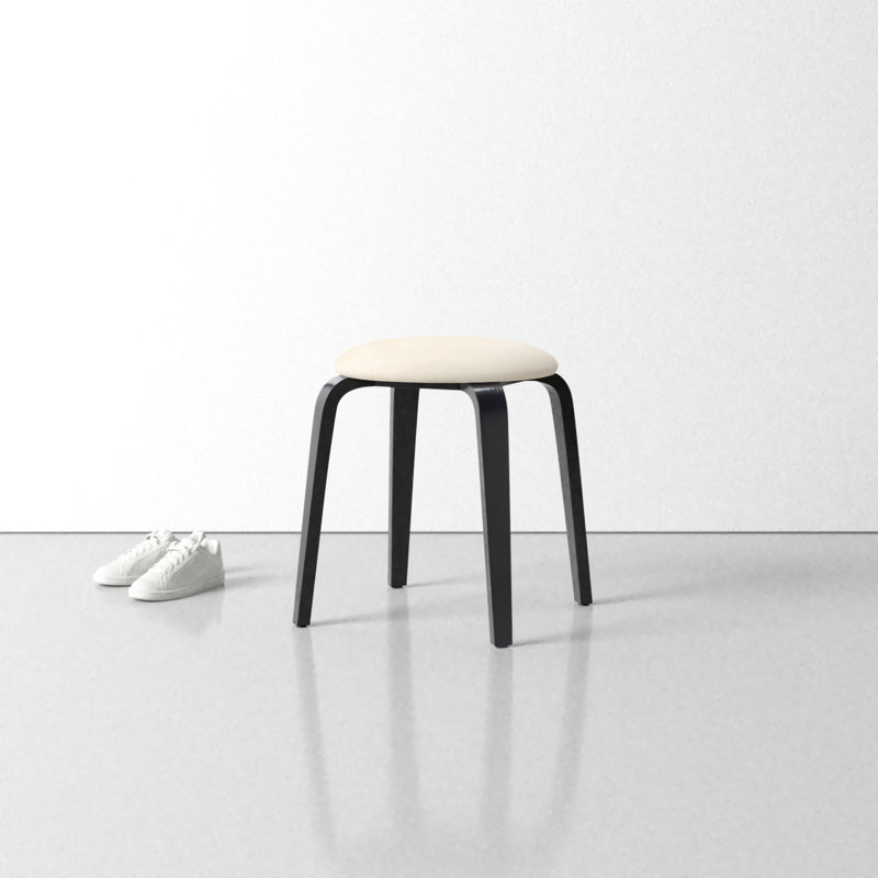 Navid Stackable Accent Stool, Black