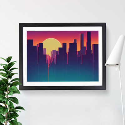 Fierce Skyscraper Skyline - Single Picture Frame Print