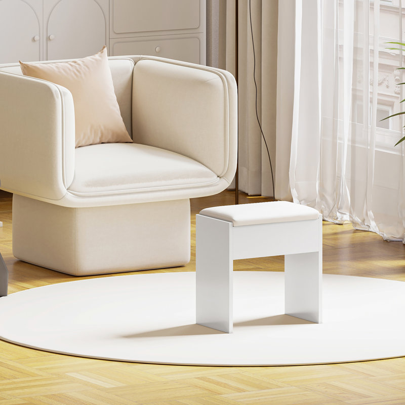 Manufactured Wood Accent Stool, No