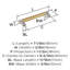 Poignée d'armoire Esquire 6 5/16 po (160 mm) en nickel poli / champagne de centre à centre-105703154-112462158