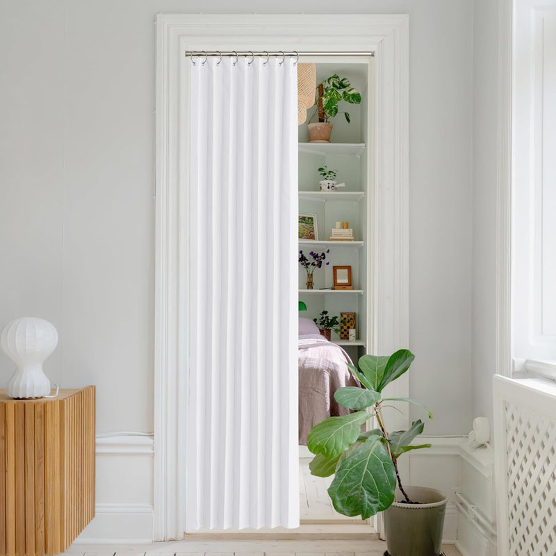 Blackout Room Divider Curtain for Bedroom, Curtain for Patio Sliding Door & Living Room Thermal Insulated Privacy Drapes, 1 Panel