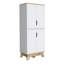 Double garde-manger Wallas, double porte, quatre pieds, quatre tablettes