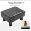 Ottoman Foot Rest, Small Foot Stool with Faux Leather Upholstery
