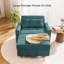 Fauteuil d'appoint convertible 3 en 1, canapé-lit rembourré escamotable avec coussin décoratif-1236071745