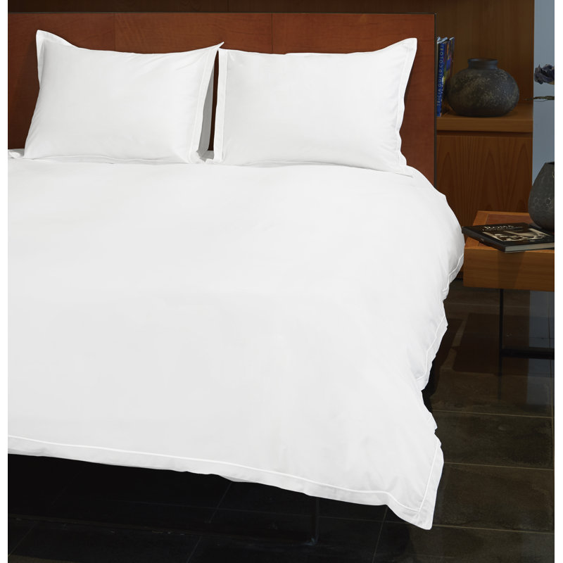 Luce Duvet Cover, King Duvet Cover, White/White