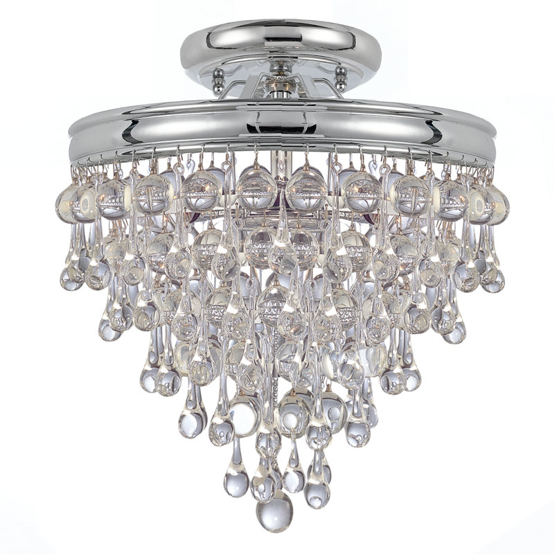 Calypso 3 Light Semi Flush Mount