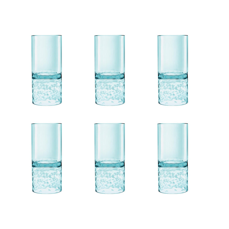 Ensemble de verres à découpage en plastique 1 oz 6 pièces Capehart