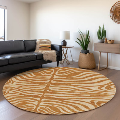 Tapis à imprimé animal de qualité supérieure lavable à la machine Kian AMF1042