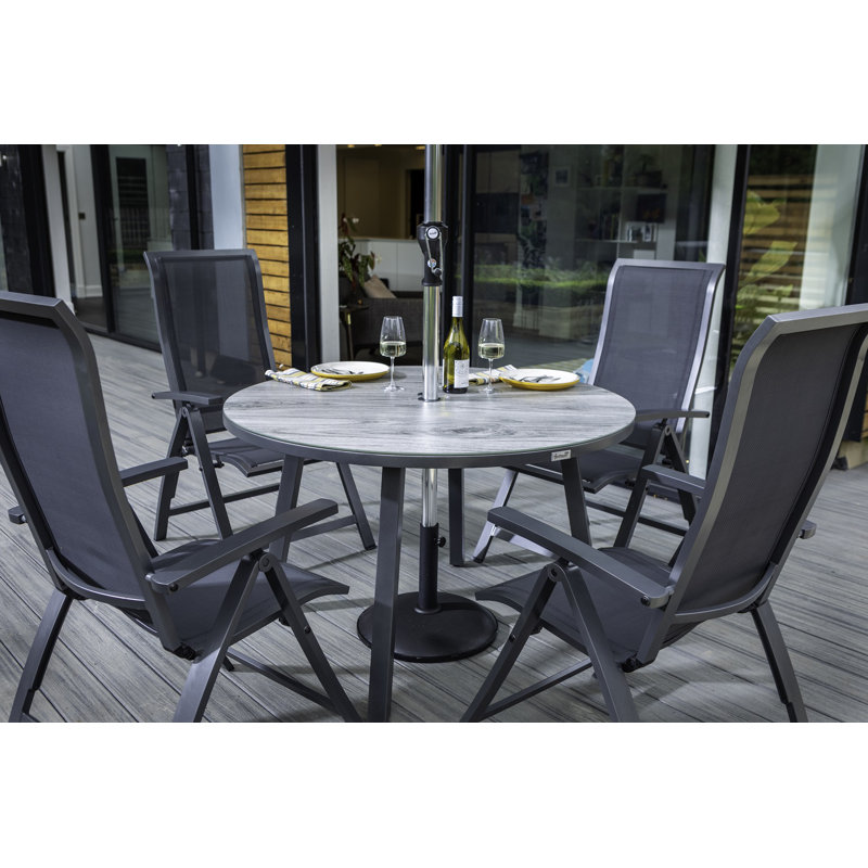 Vienna Reclining 4 Seat Round Set
