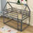 Turco Kids Twin Over Twin Bunk Bed-251728336