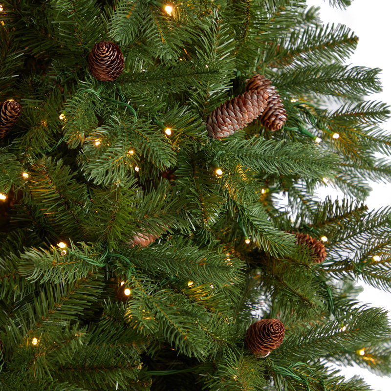 Lighted Artificial Fir Christmas Tree, 10' 