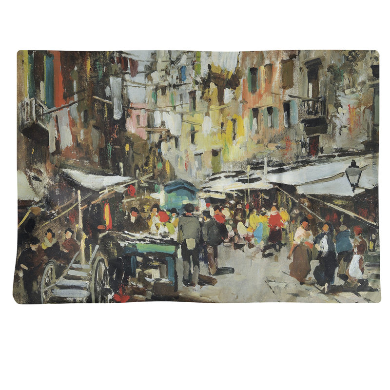 Récapitulatif 18" market the naples Felice Giordano, Brun clair, Sergé de coton