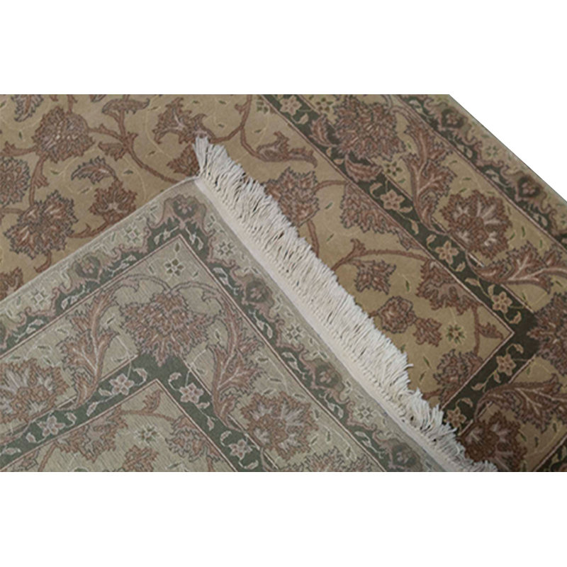 Tapis doré de haute qualité noué à la main
