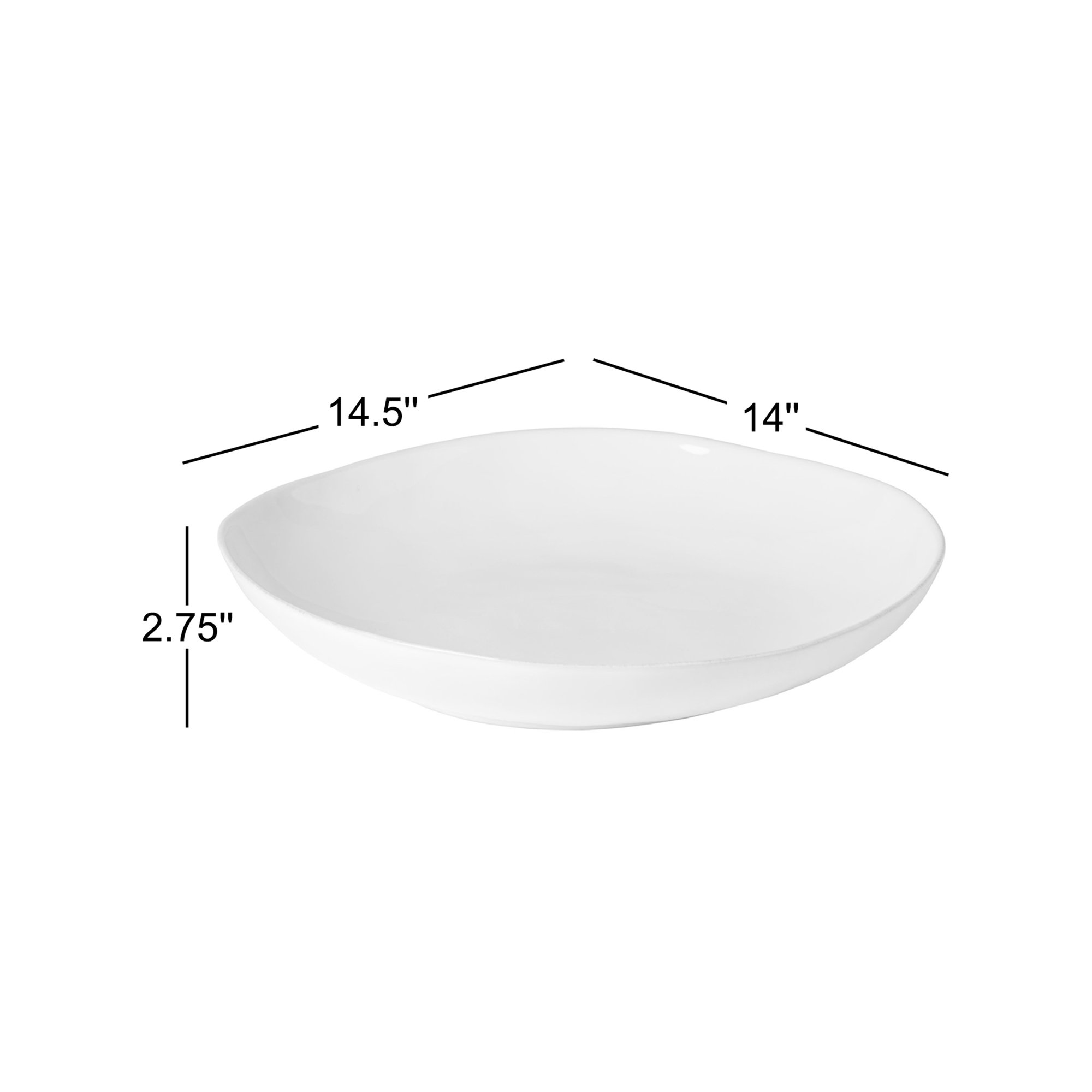 Livia Serving Bowl, White