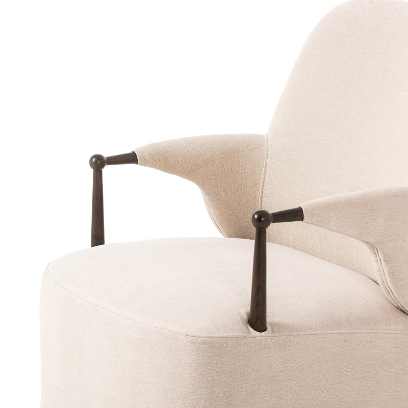 Brently Chair, Cream Linen